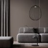 Czarna lampa wisząca ażurowa druciana owalna minimalistyczna loftowa uniwersalna klasyczna SPHERA L 11301 TK-LIGHTING